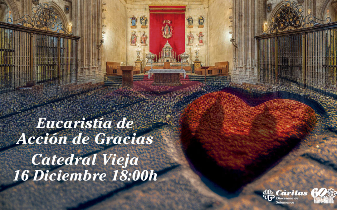 Cáritas Salamanca culmina su 60 aniversario con una eucaristía en la catedral vieja.