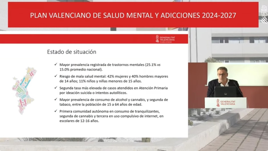 La Generalitat activa un plan de salud mental y adicciones