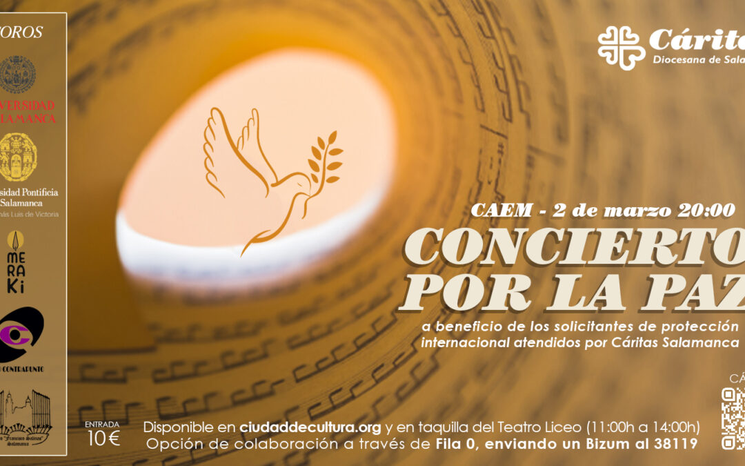 Cáritas Salamanca presenta su ‘Concierto por la Paz’ en el CAEM